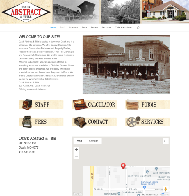 Ozark Abstract Site Image