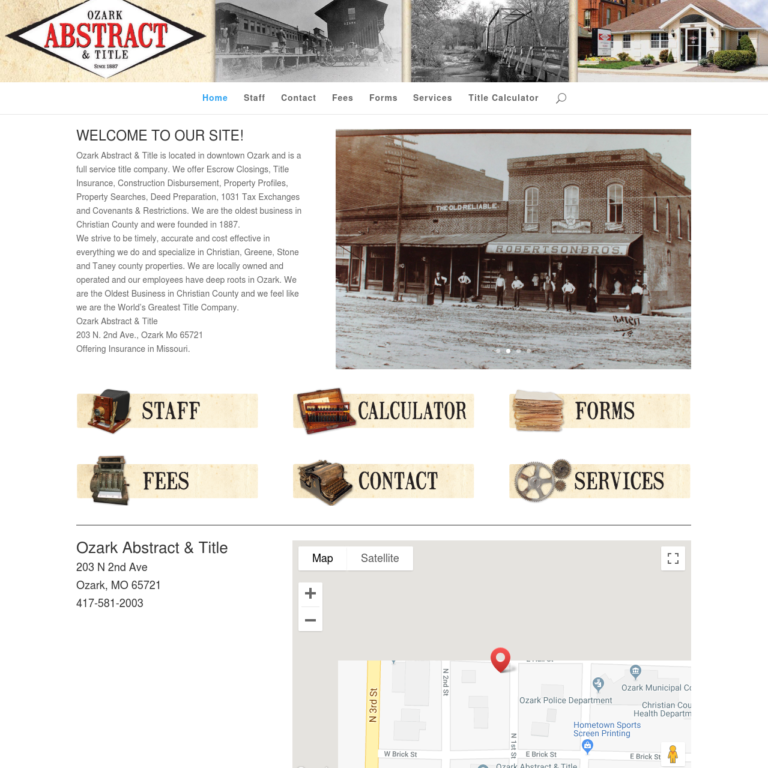 Ozark Abstract Site Image